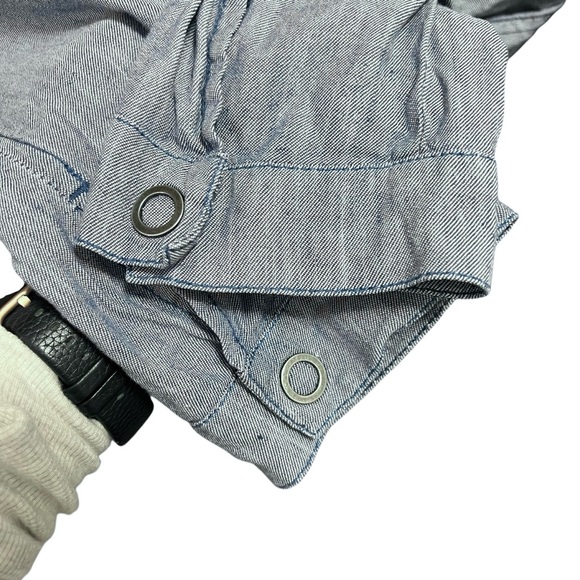 Sandwich • Cotton Linen Snap-Front Tunic Dress with Pockets Size 40 - Picture 7 of 9